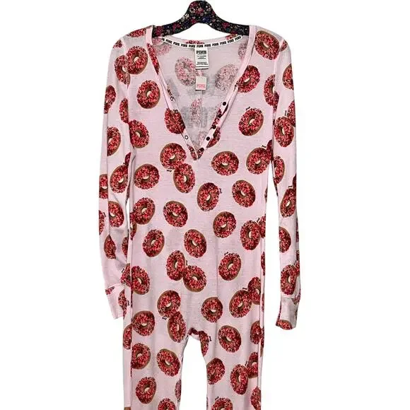 NWT SZ S PINK by Victoria’s Secret Donut Onesie - Picture 6 of 9